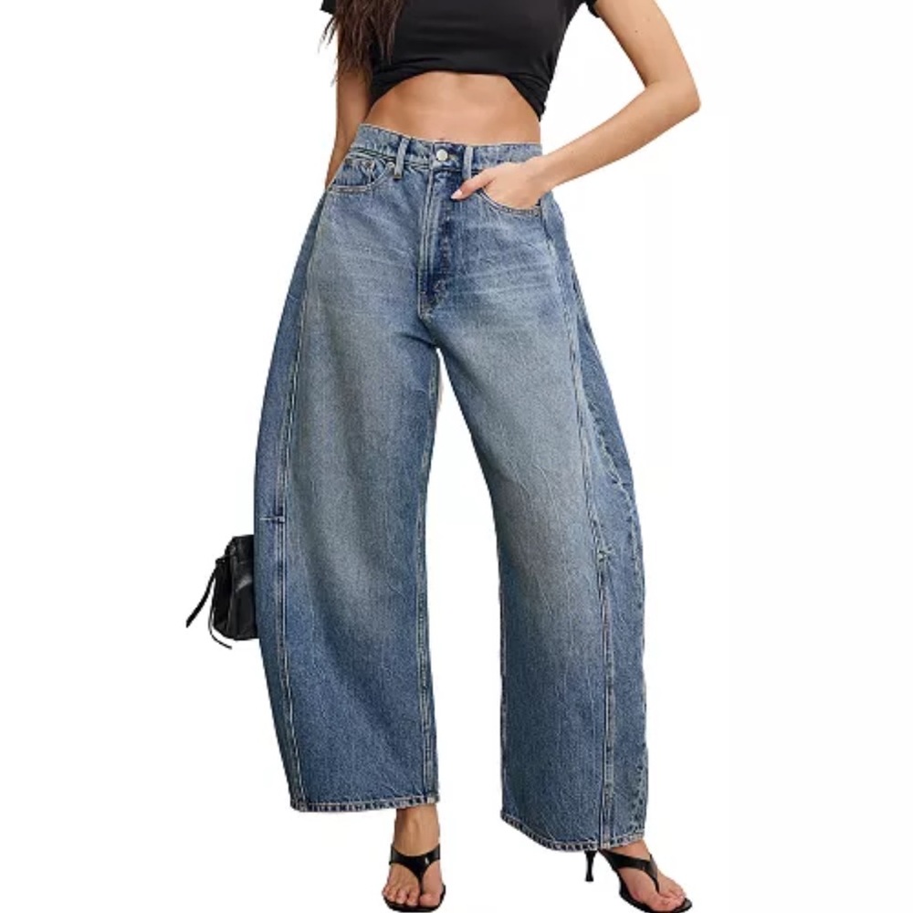 Good American good extreme  Barrel  Jeans current sold out style